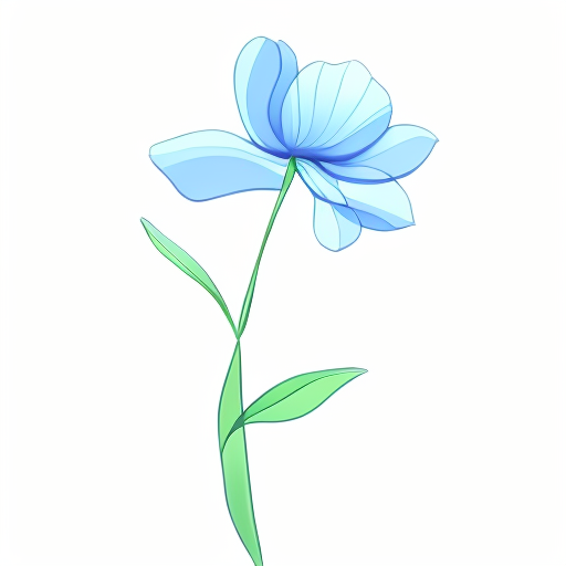 Flower light blue
